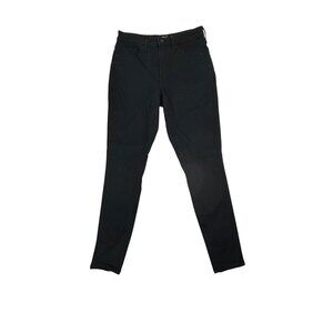 Universal Thread High Rise Skinny Jeans Womens 8/29R Solid Black Stretch Denim